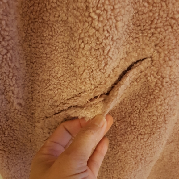 Lucky brand faux teddy fur coat in Large - Picture 5 of 10